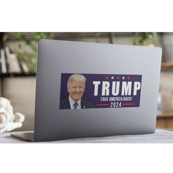 TRUMP TAKE AMERICA BACK! 2024 Bumper Sticker - Picture 4 of 5